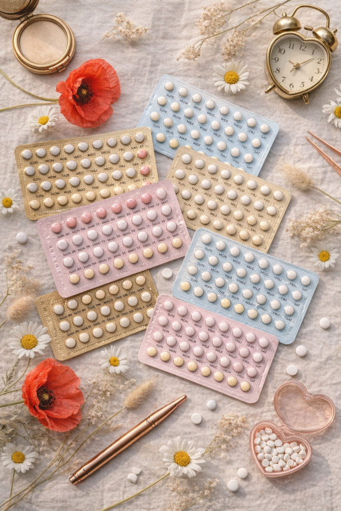 Pilules contraceptives. Contraceptions naturelles